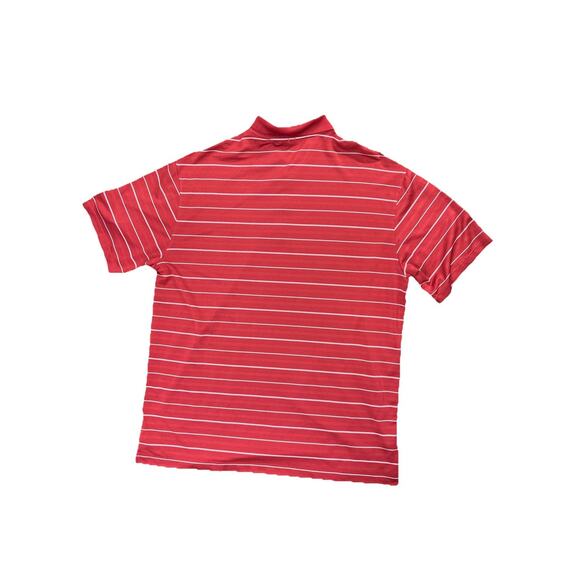 Nike Golf Polo Shirt Mens Size XL Performance Dri-Fit Polyester Red Stripe - Picture 7 of 7